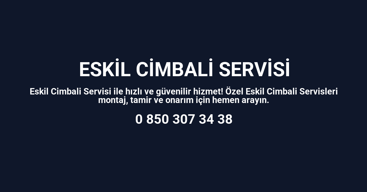 Eskil Cimbali Servisi